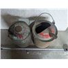 Image 2 : (2) Vintage Galvanized Gas Pails