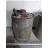 Image 4 : (2) Vintage Galvanized Gas Pails