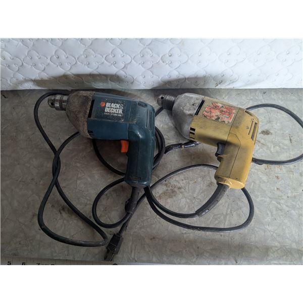 (2) Vintage Black & Decker Drills