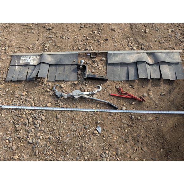 Tow Guard Mud Flaps, Drop Hitch, Chain Tightener, Hand Winch