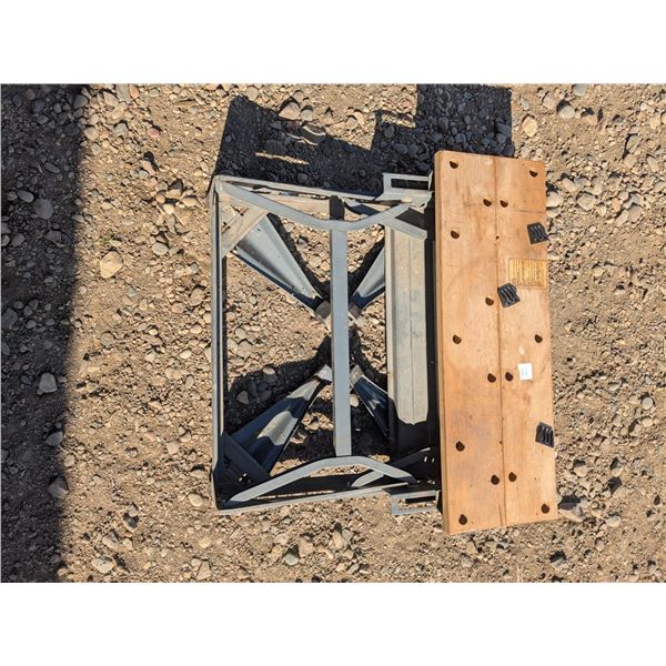 Dual Height Folding Portable Workstation