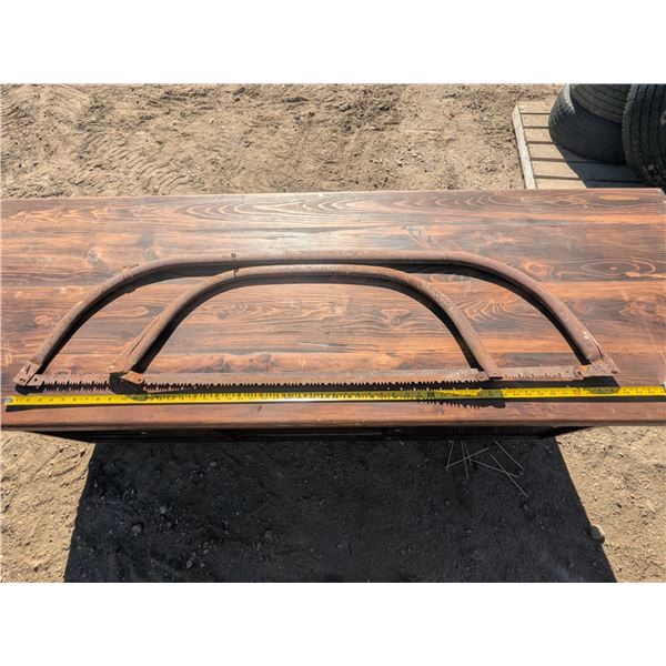 (2) Vintage Bucksaws – 30” & 48”