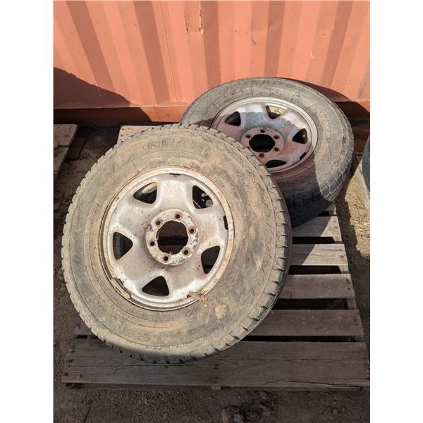 (2) Tires on Rims – 245/75r16