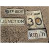 Image 1 : Road Sign Lot – “Keep Right”, “Junction”, etc.