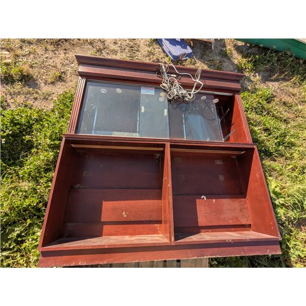 2-Piece Display Cabinet – 6’x 1’x 6’h