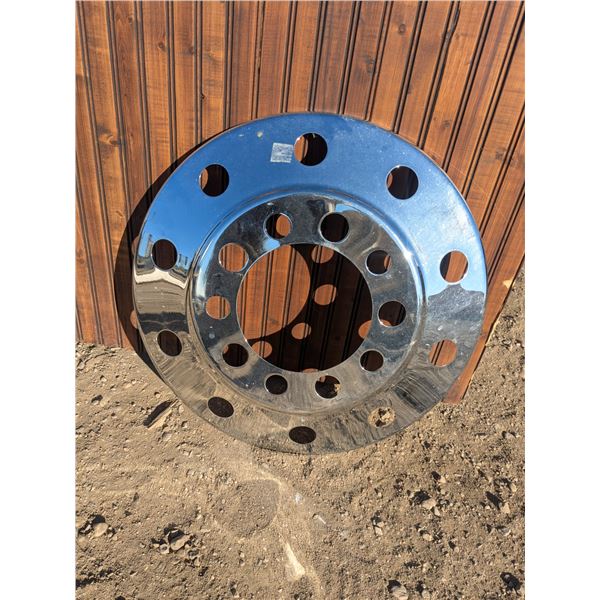 Chrome Hubcap/Rim Cover for Semi Front Wheel