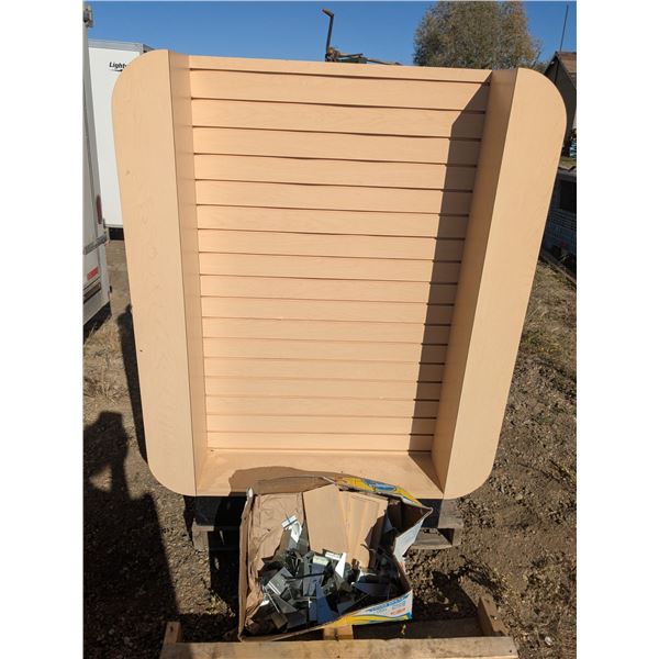 (5) Endcap Displays w/ Shelves & Hardware - 46"x 10"x 61"h