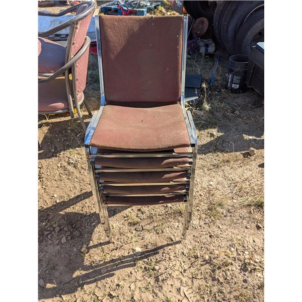 (5) Metal Frame (Office/Waiting Room Style) Chairs