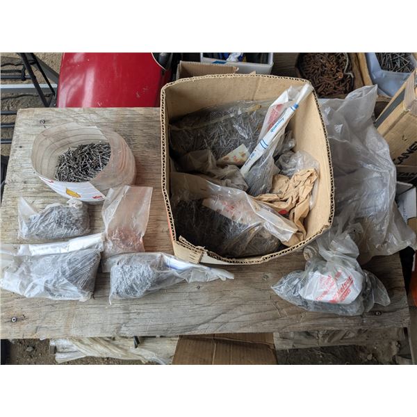 Large Box of Assorted Finishing Nails