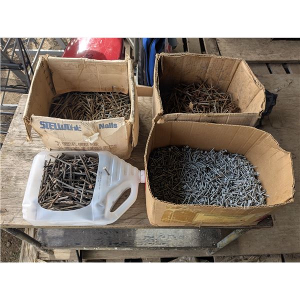 Lot of Assorted Nails – 2” to 4”