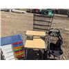 Image 1 : Mixed Housewares Lot – Desk, Organizer, Shoe Rack, Stroller