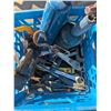 Image 3 : Milkcrate w/ Assorted Tools, Roadside Reflectors