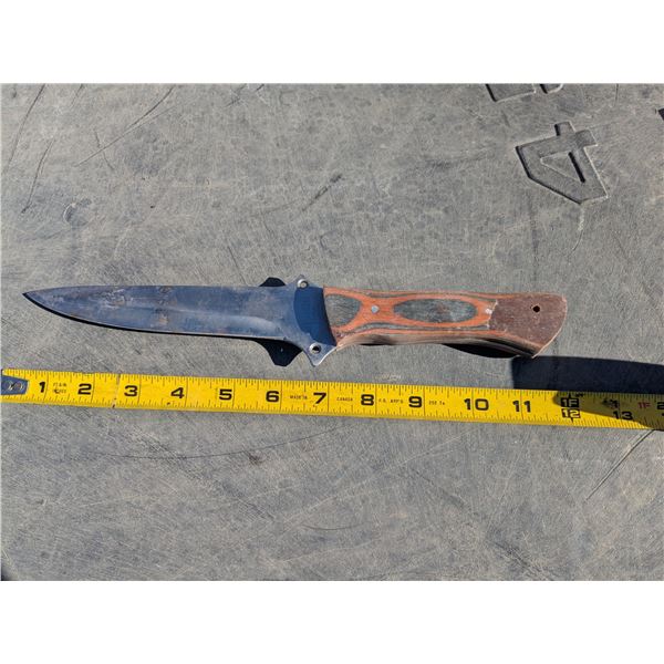 6” Fixed Blade Knife w/ Wooden Handle