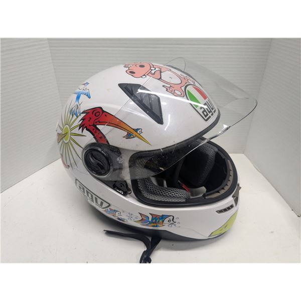 Decorated Snowmobile Helmet - Size XL