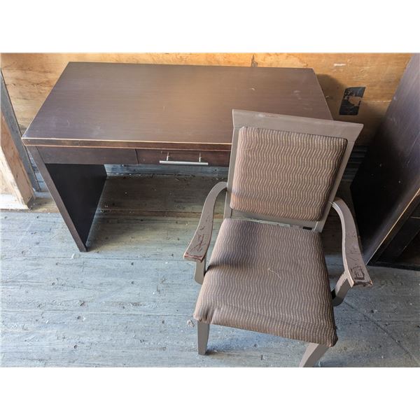 Desk & Chair – Desk: 48”x 24”x 31”h. **Item Condition May Vary**