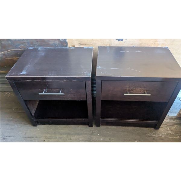 (2) End Tables - 24”x 18”x 24”h.  **Item Condition May Vary**