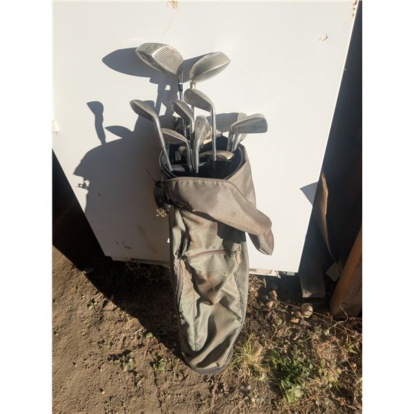 Vintage MacGregor Golf Bag w/ Clubs