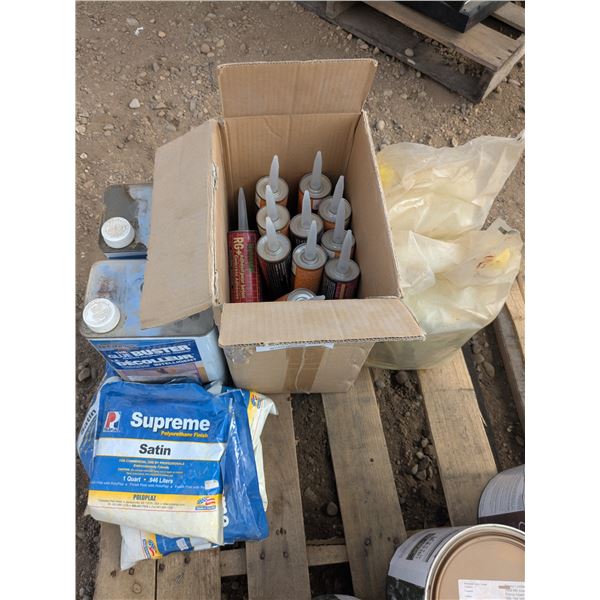 Mixed Lot – Caulking, Sealant, Glue Remover, etc.