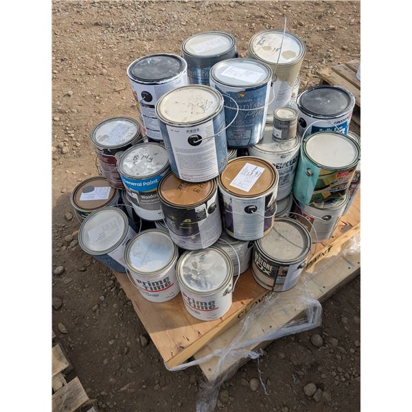 Pallet Lot – Damaged and Partial Paint Cans