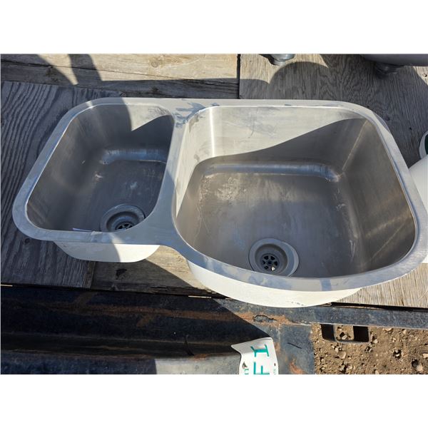 Stainless steel duel sink- 32" by 20.5"