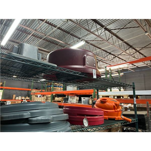 Magnetic/Asst Waste Can Lids, Salad Spinner Top 2 Shelves