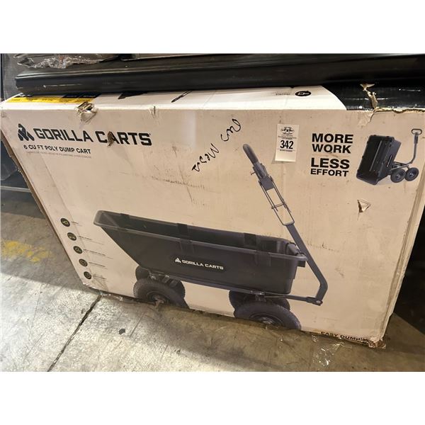 Gorilla 6 Cubic Ft Dump Cart In Box