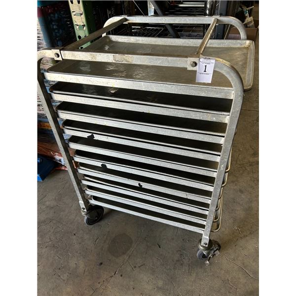Short Tray Cart, 10 Full Sheet Pans
