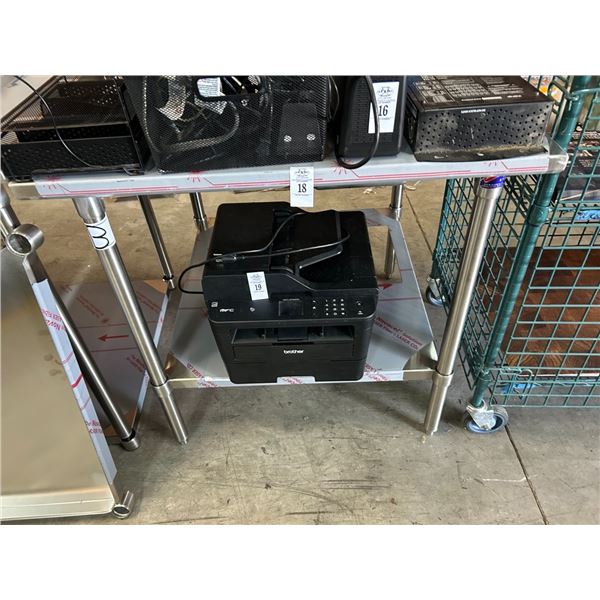 Boos  SS  30"  X  30"  New Table w/Backsplash/Undershelf