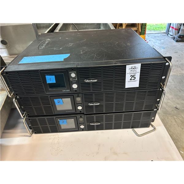 3-Cyber Power  QR1500  Rack UPS  - 3 X $