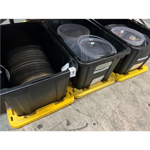 7-Lidded Storage Tote w/Plate Chargers, Table Décor - 7 X $