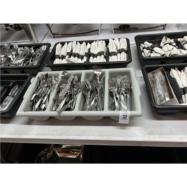 Utensil Tray w/Utensils 9,  9 Empties