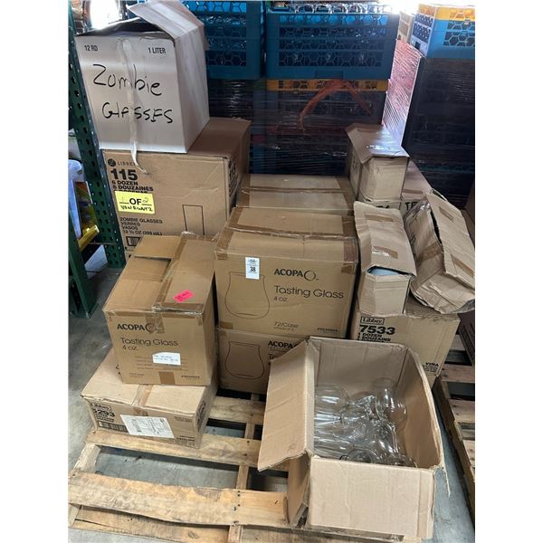 Pallet of Asst. Glassware