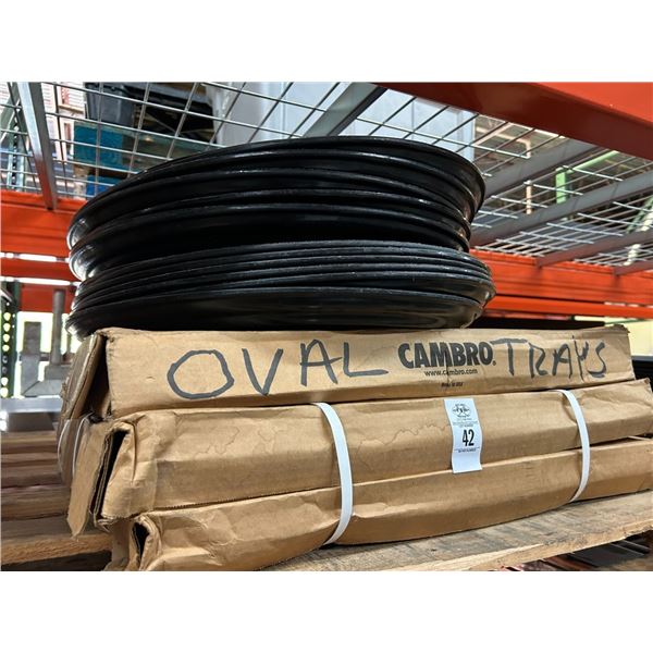 Pallet of Large Oval Cambro Serving Trays