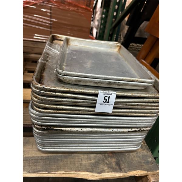 22- 3/4/Half Sheet Pans - 22 X $