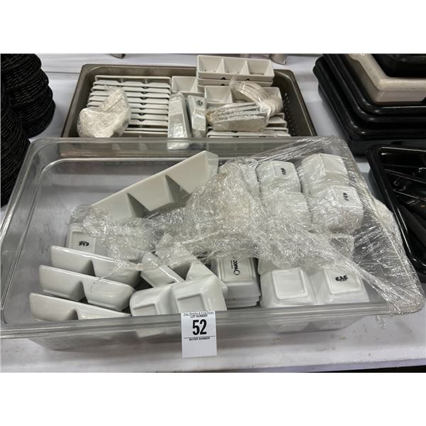 Contemporary Divided Condiment Dishes
