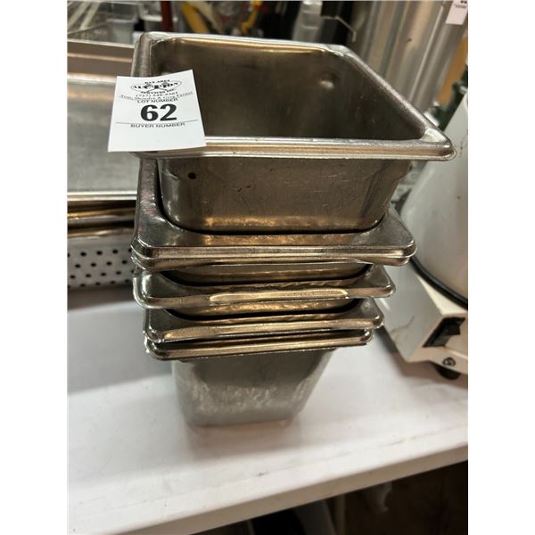 6-Sixth By  6"  Insert Pans - 6 X $