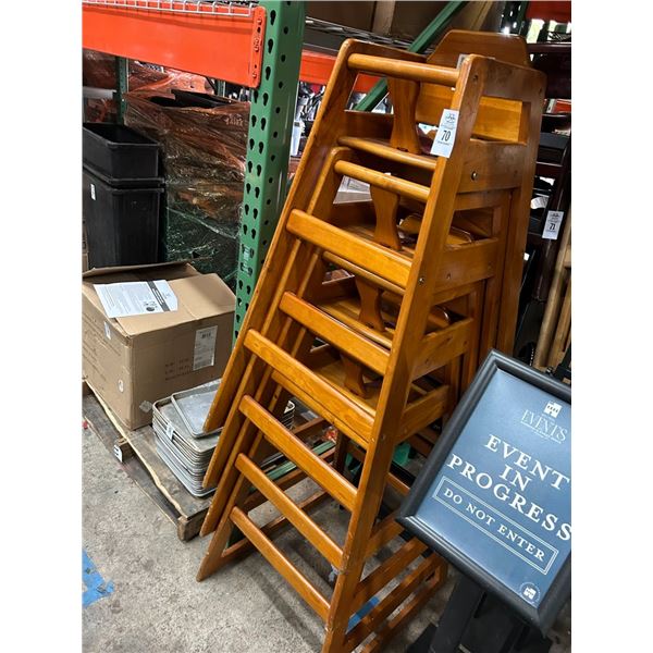4-Cherry High Chair - 4 X $