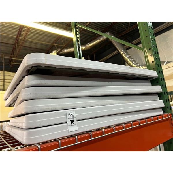 6-3'  X  3'  Square Folding Banquet Tables - 6 X $