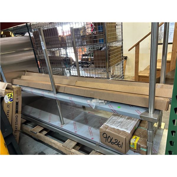 New SS  8' Double Heated Overshelf