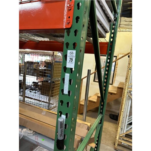 3-12' H  X  12' W  Tear Drop Pallet Rack Section  7UPS/10CBS  - 3 X $