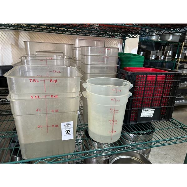 Asst. Cambro Measuring Bins/Lids