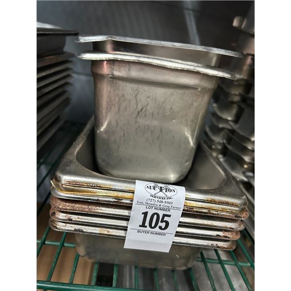 8-Quarter/Sixth Insert Pans - 8 X $