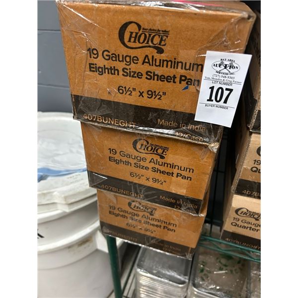 6-19 Gauge Alum  1/8"  Size Sheet Pans   Case/12  - 6 X $
