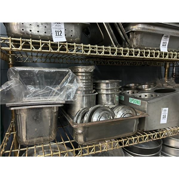 Utensil Bins, Insert Rounds, Insert Pans
