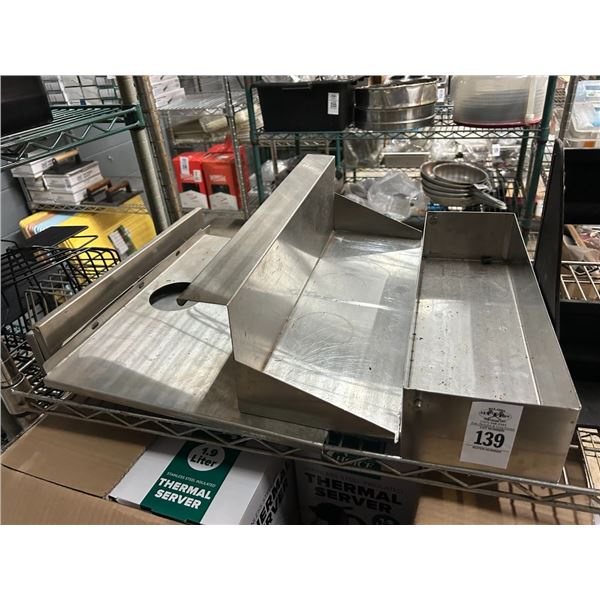 SS  Shelf, Bins, Tissue Dispenser