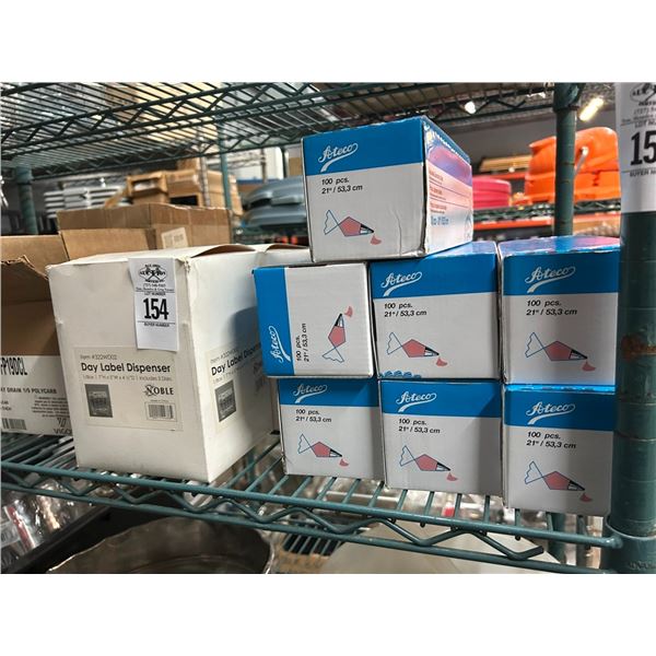 Asst. Tray Drains, Day Label Dispensers, Decorating Bags