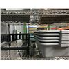 Image 2 : Bus Pans  5  w/Black Stand, Tray Drains