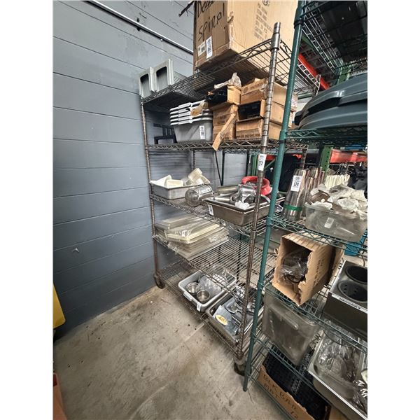 Magnetic Waste Can Lids, Brute Can Lids, Salad Spinner - Top 2 Shelves