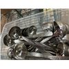 Image 5 : Small Plastic Bins 4 w/Tenderizer, Ladels, Veg Blades, Bucket w/Apple Corer
