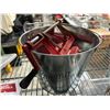 Image 7 : Small Plastic Bins 4 w/Tenderizer, Ladels, Veg Blades, Bucket w/Apple Corer